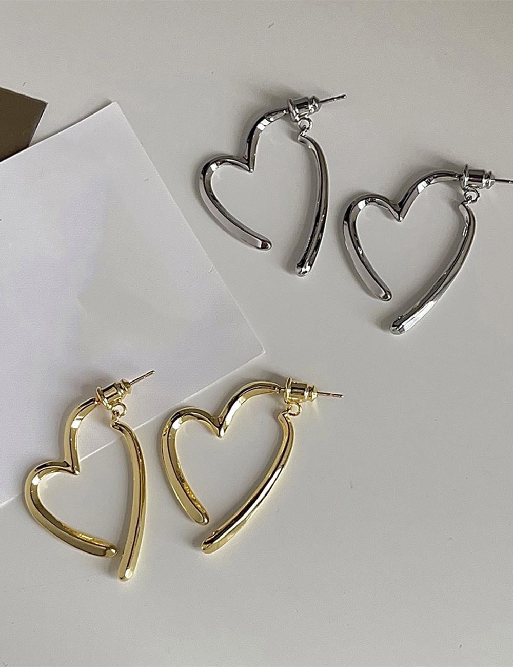 Line Love Stud Earrings — earrings