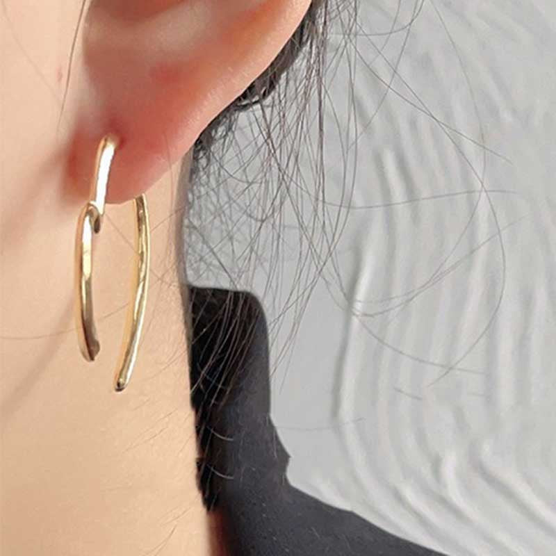 Line Love Stud Earrings — earrings, view 3