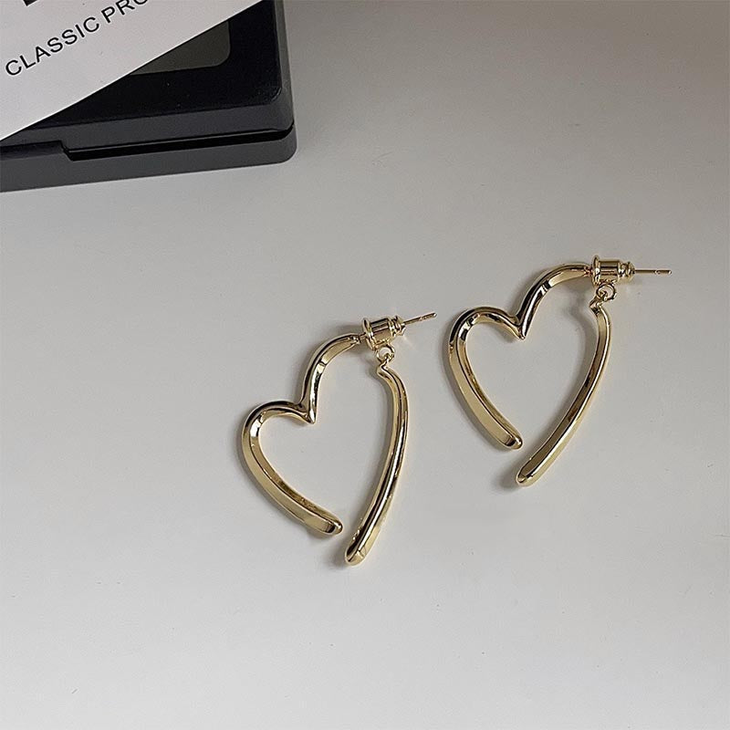 Line Love Stud Earrings — earrings, view 4