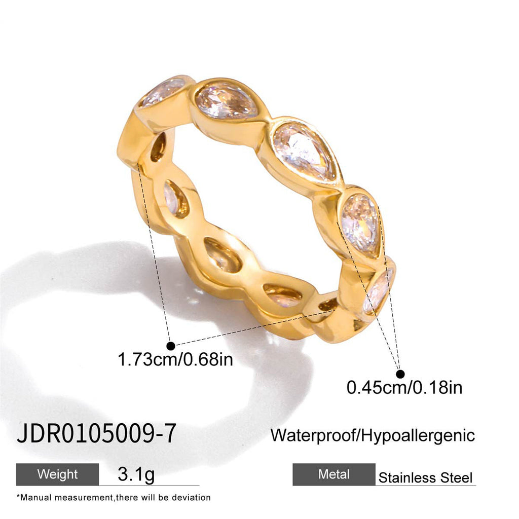 Heart-Shaped Layered Zirconia Ring — ring, view 6