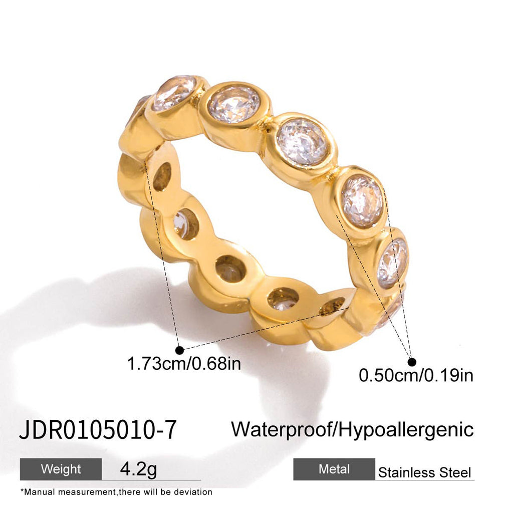 Heart-Shaped Layered Zirconia Ring — ring, view 7