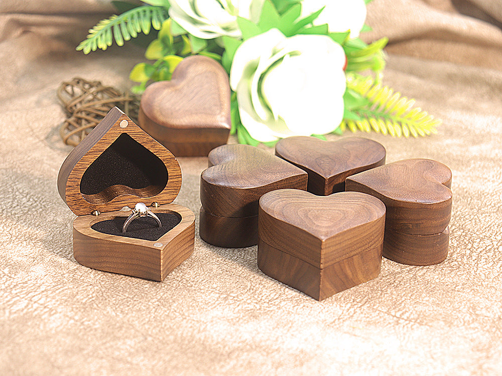 Heart-Shaped Wooden Ring Box — ring, view 3