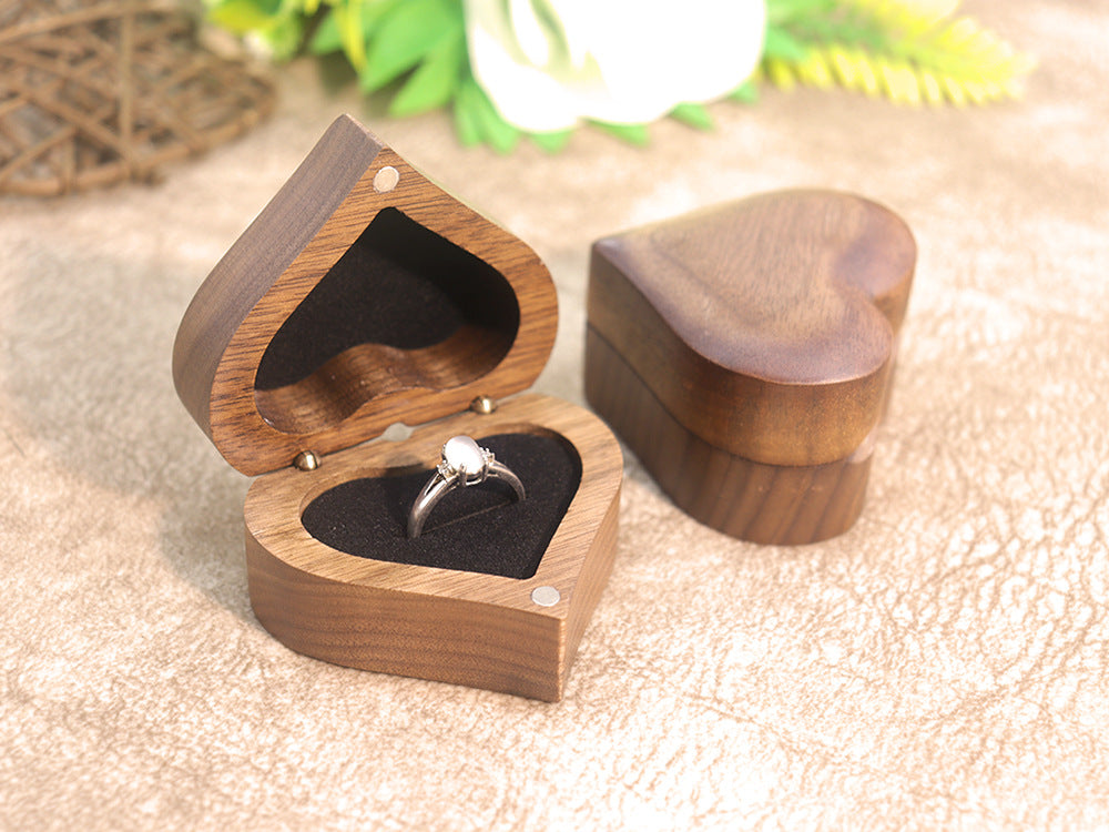 Heart-Shaped Wooden Ring Box — ring, view 4