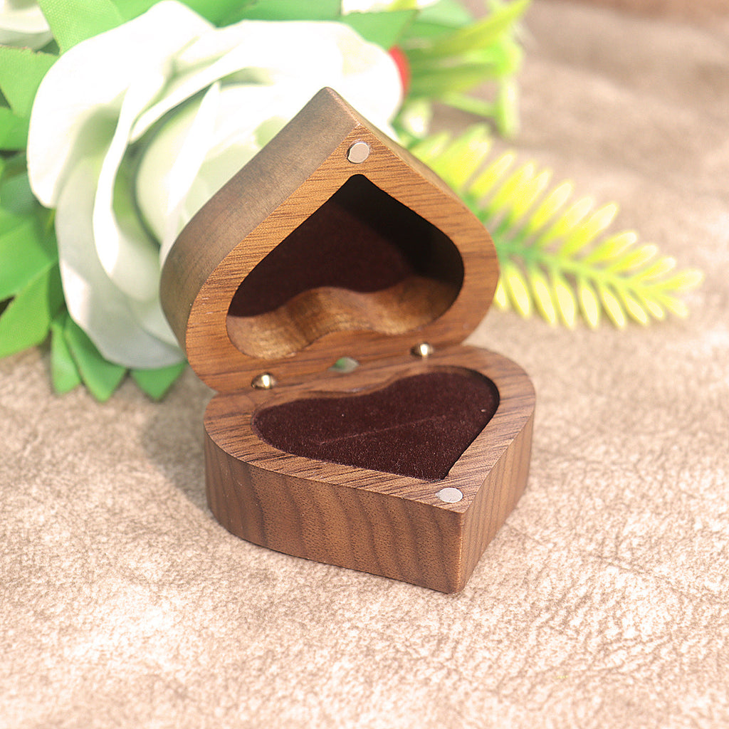 Heart-Shaped Wooden Ring Box — ring, view 14