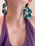 Exaggerated Flower Stud Earrings — earrings