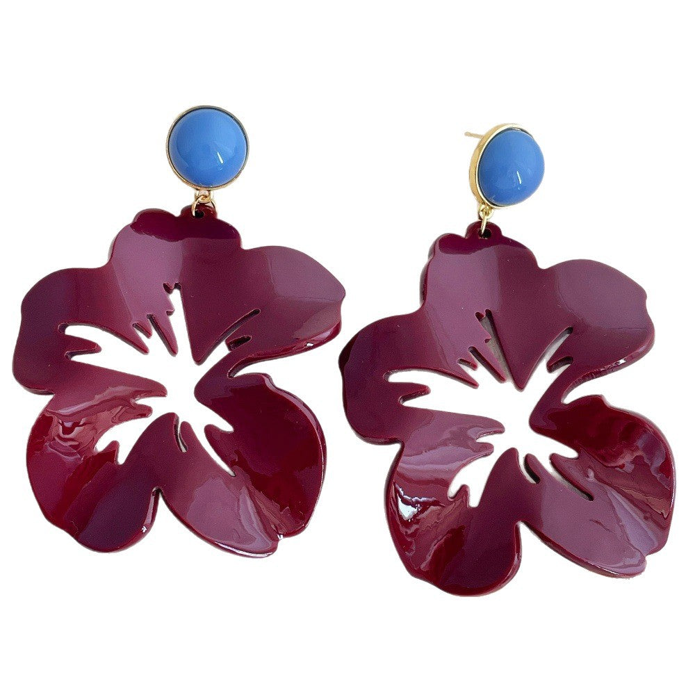 Exaggerated Flower Stud Earrings — earrings, view 11