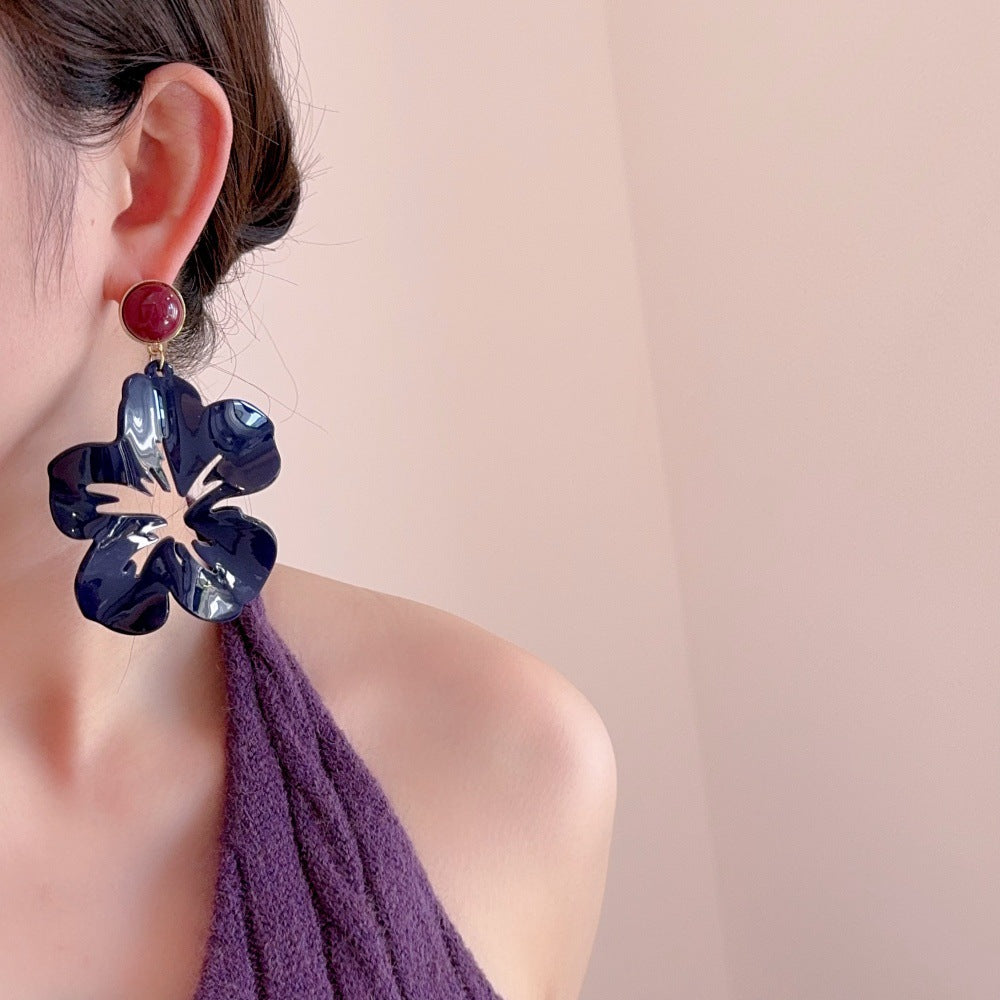 Exaggerated Flower Stud Earrings — earrings, view 12