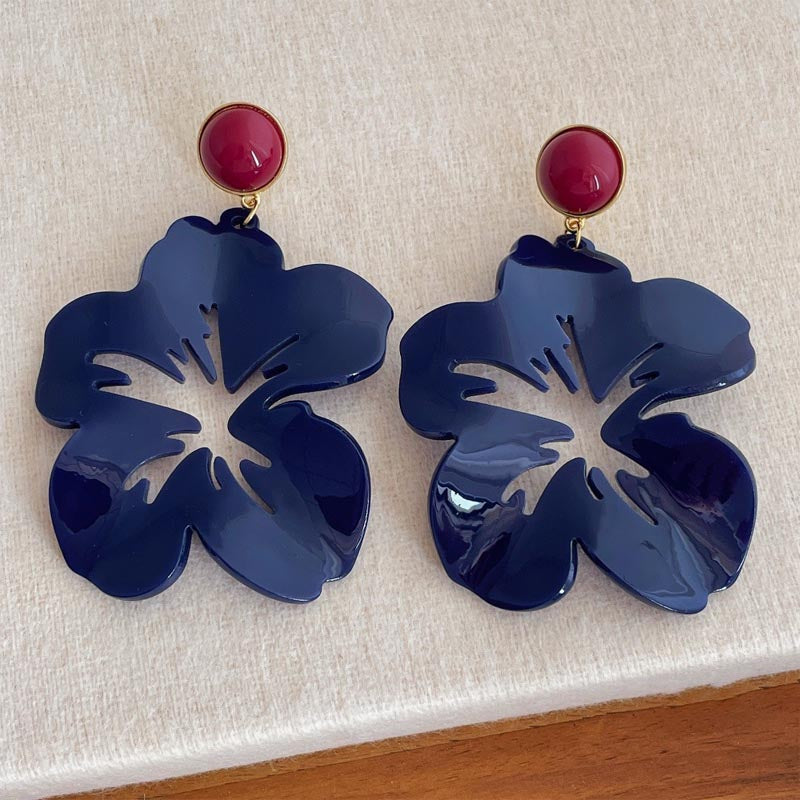 Exaggerated Flower Stud Earrings — earrings, view 13