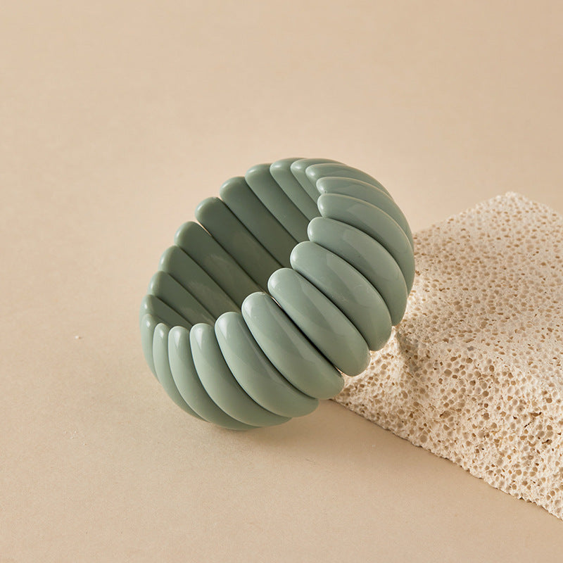Color Block Coil Bangle — bracelet, view 4