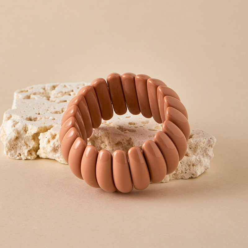 Color Block Coil Bangle — bracelet, view 5