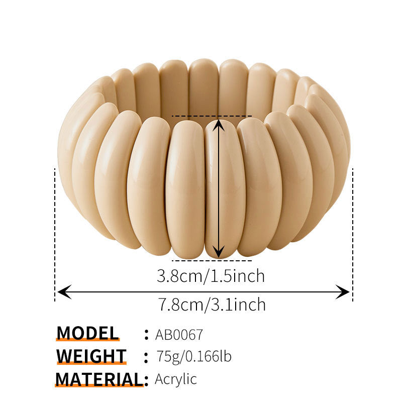Color Block Coil Bangle — bracelet, view 7
