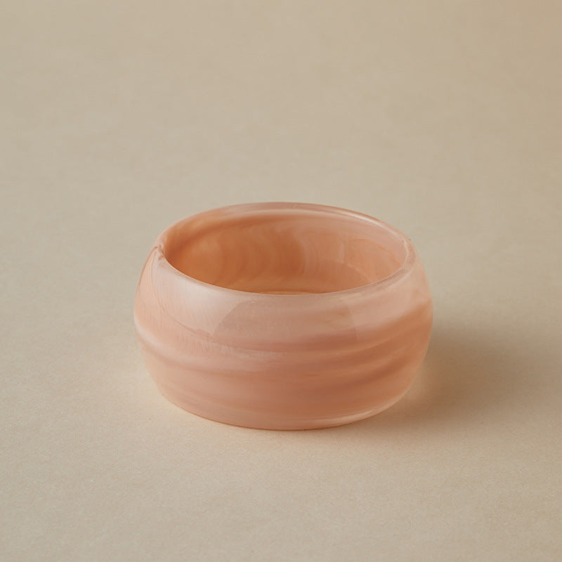 Bold Marbled Acrylic Statement Bracelet — bracelet, view 4