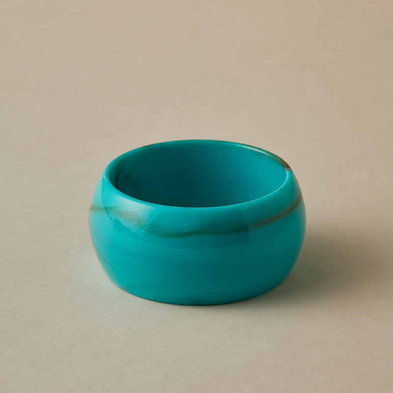 Bold Marbled Acrylic Statement Bracelet — bracelet, view 5