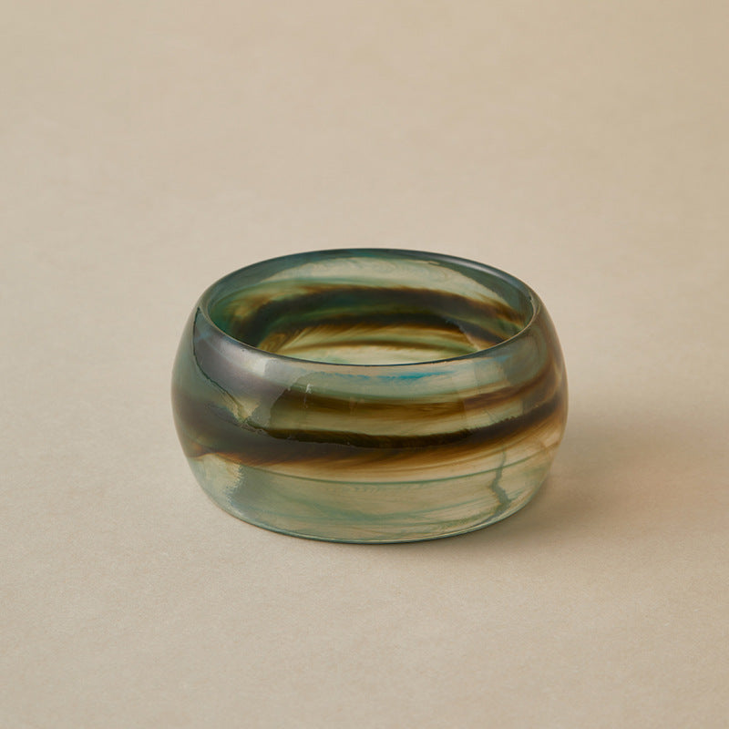 Bold Marbled Acrylic Statement Bracelet — bracelet, view 6