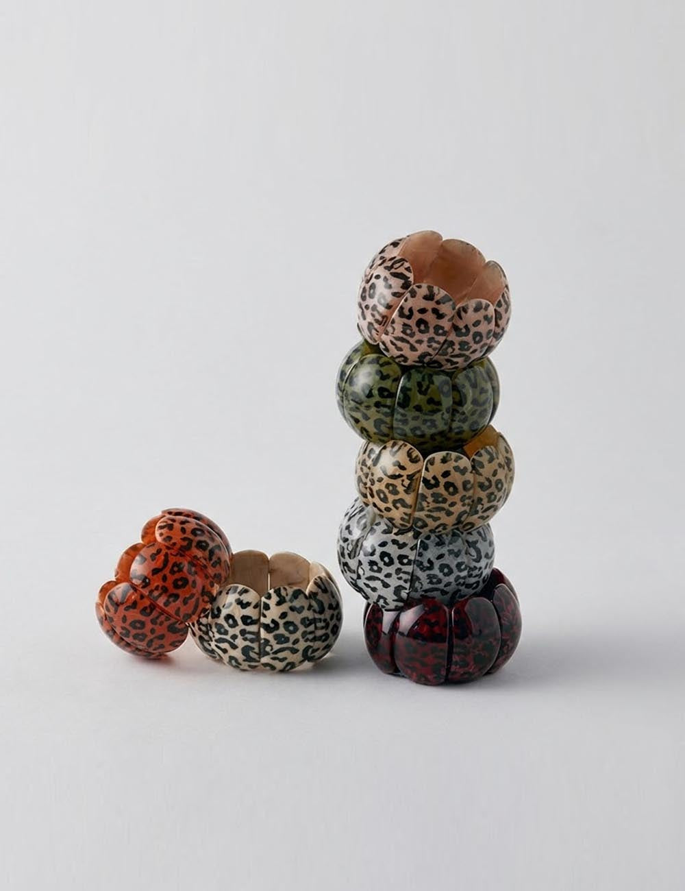 Leopard Print Acrylic Bracelet — bracelet