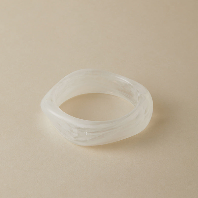 Irregular Marbled Acrylic Bracelet — bracelet, view 4