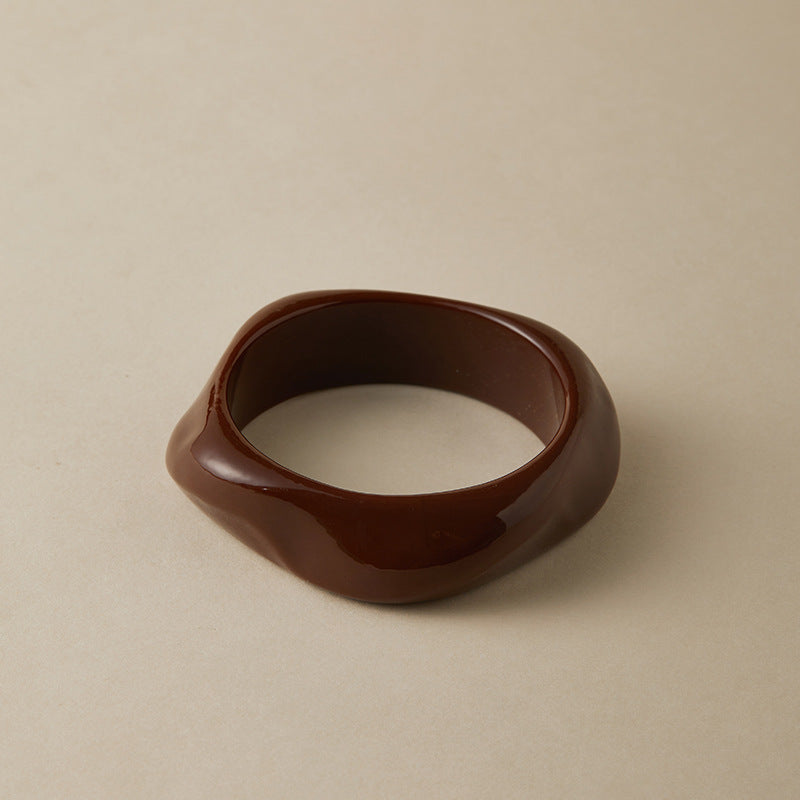 Irregular Marbled Acrylic Bracelet — bracelet, view 9