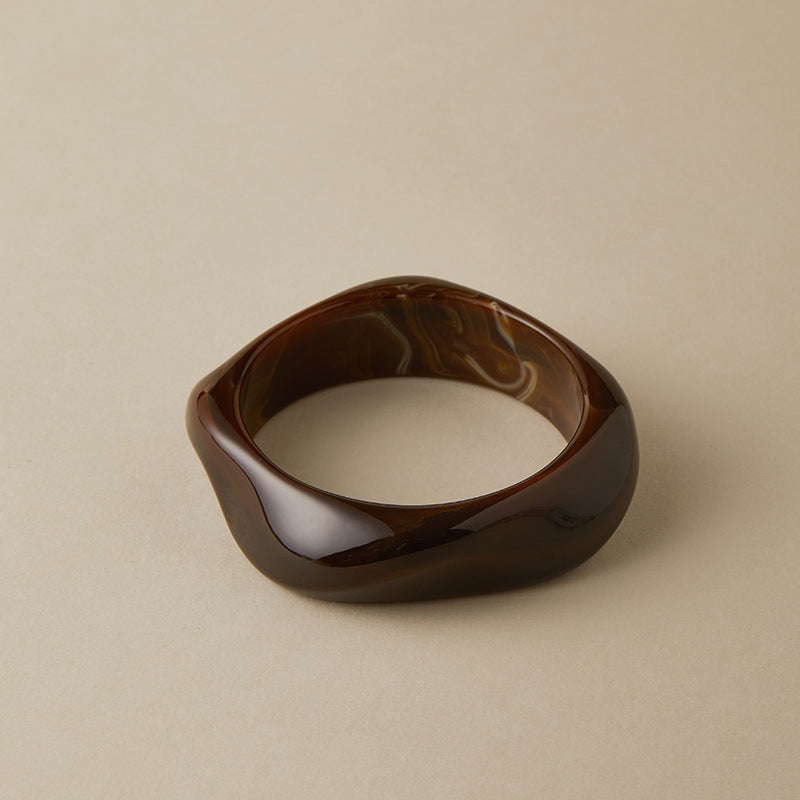 Irregular Marbled Acrylic Bracelet — bracelet, view 10