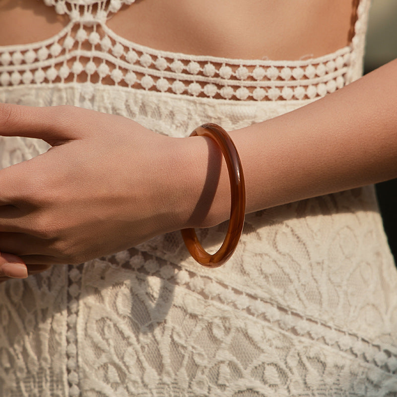 Marbled Acrylic Stack Bracelet — bracelet, view 3