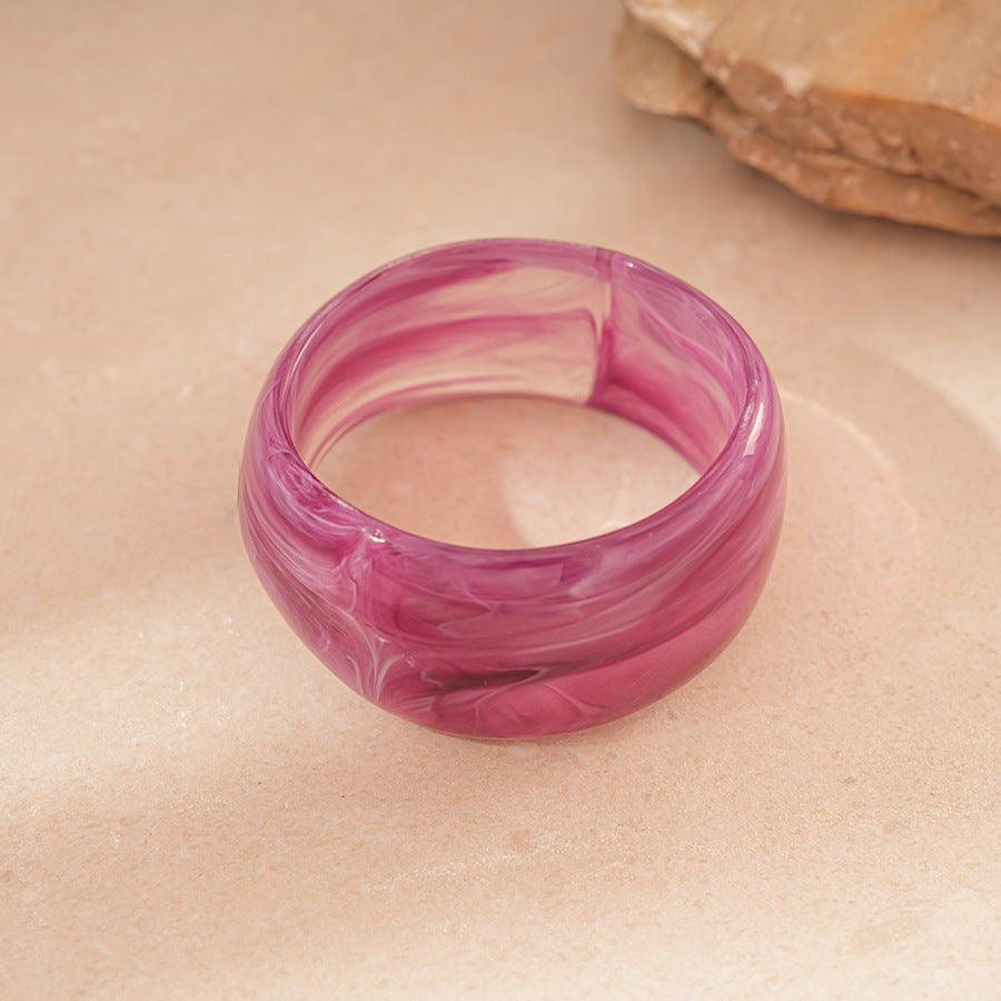 Wave Shape Acrylic Bangle — bracelet, view 7