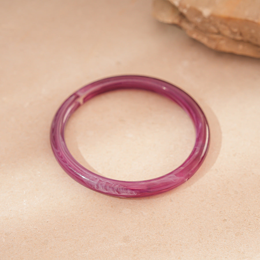 Wave Shape Acrylic Bangle — bracelet, view 15