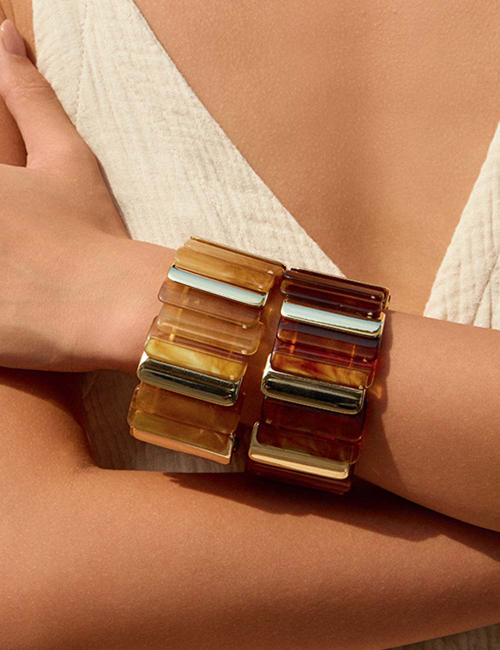 Color-Block Stretch Bangle — bracelet