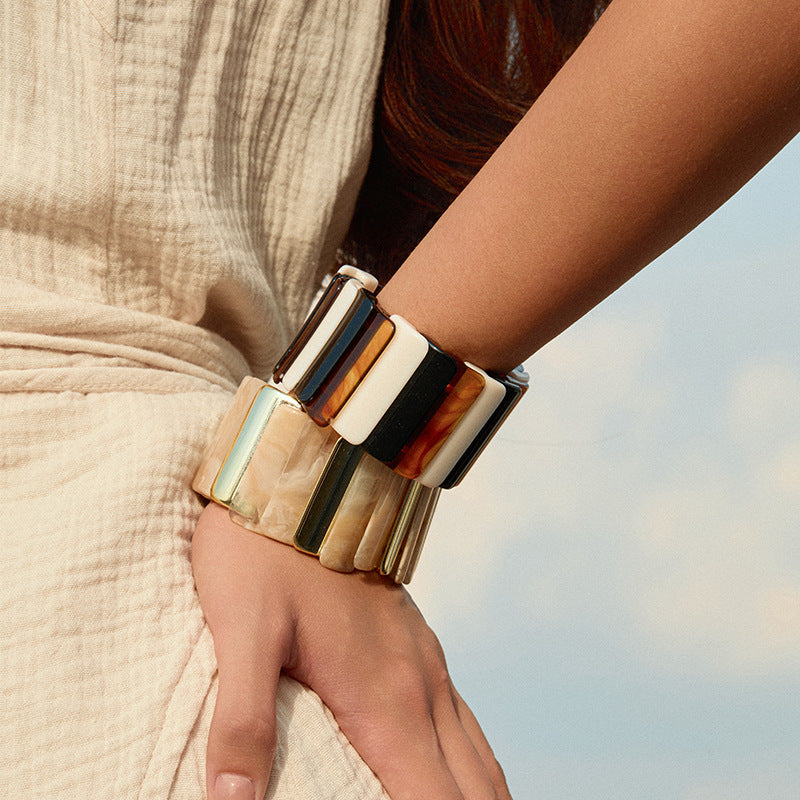 Color-Block Stretch Bangle — bracelet, view 2