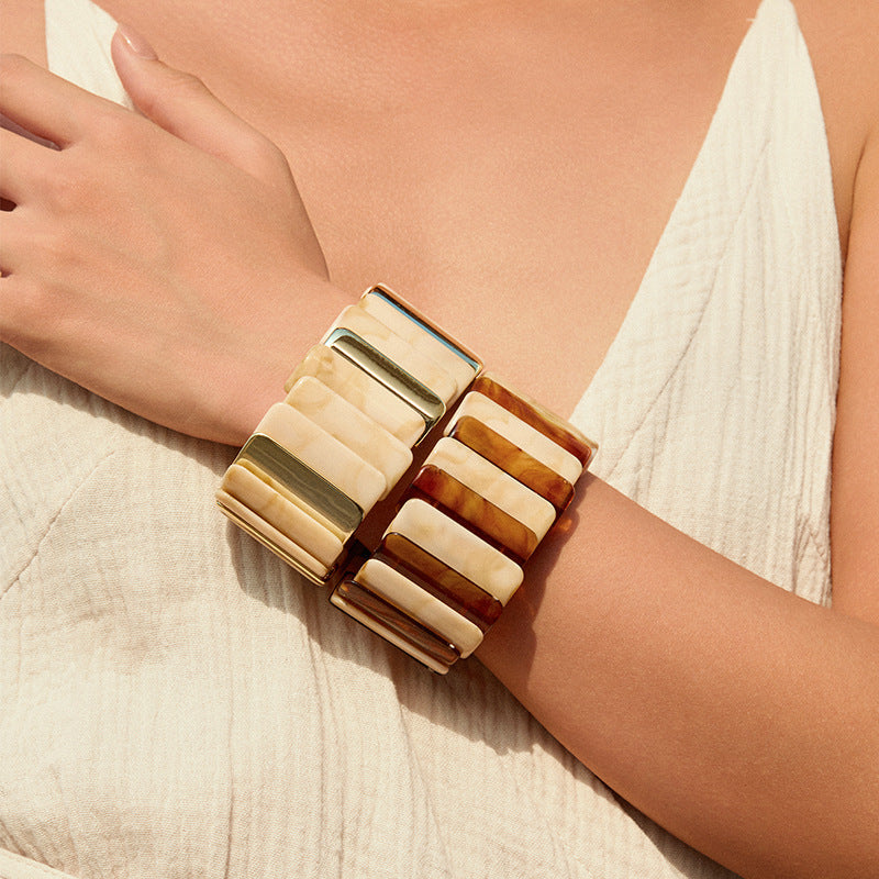 Color-Block Stretch Bangle — bracelet, view 3