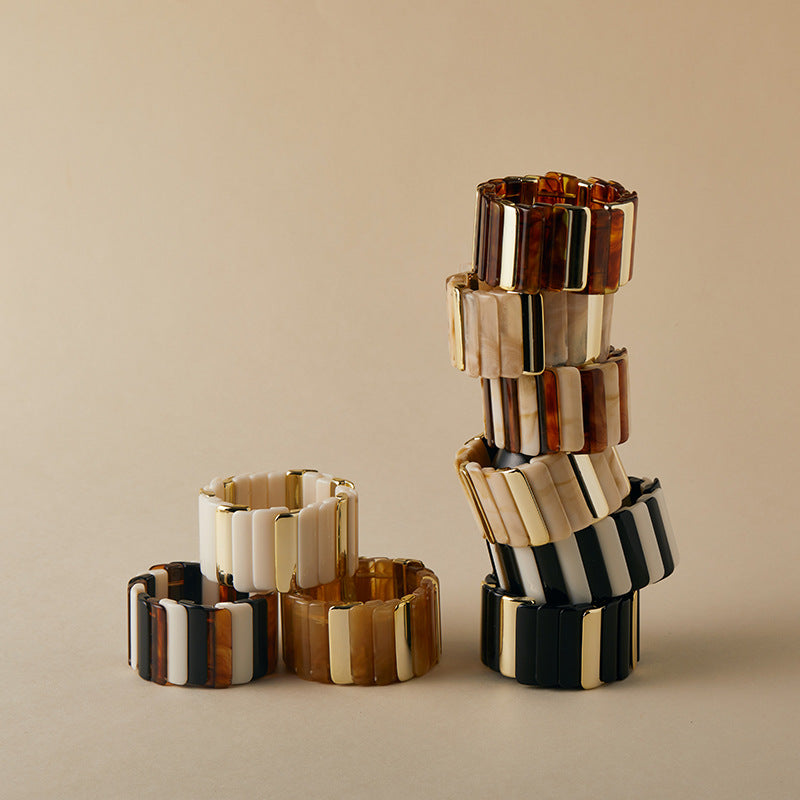 Color-Block Stretch Bangle — bracelet, view 5