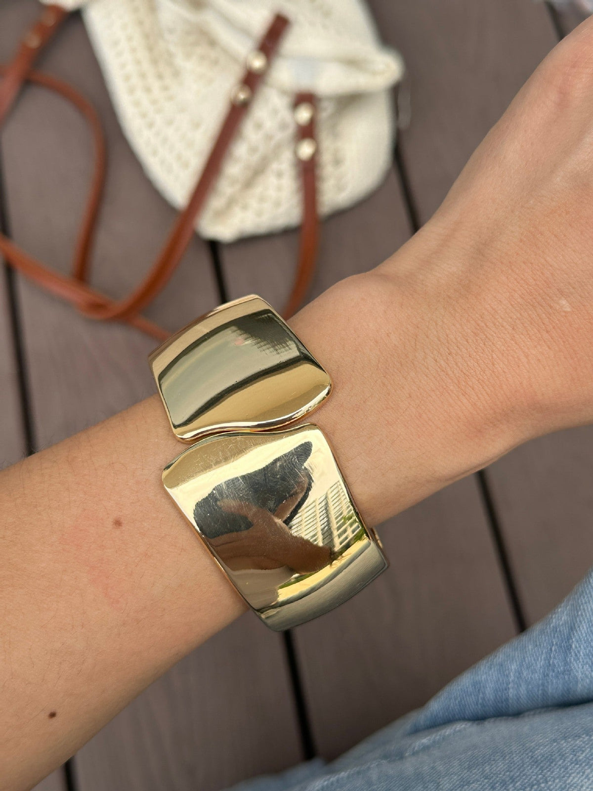 Spliced Marbled Acrylic Bracelet — bracelet, view 5