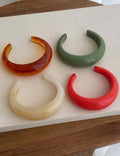 C-Shape Open Acrylic Cuff — bracelet