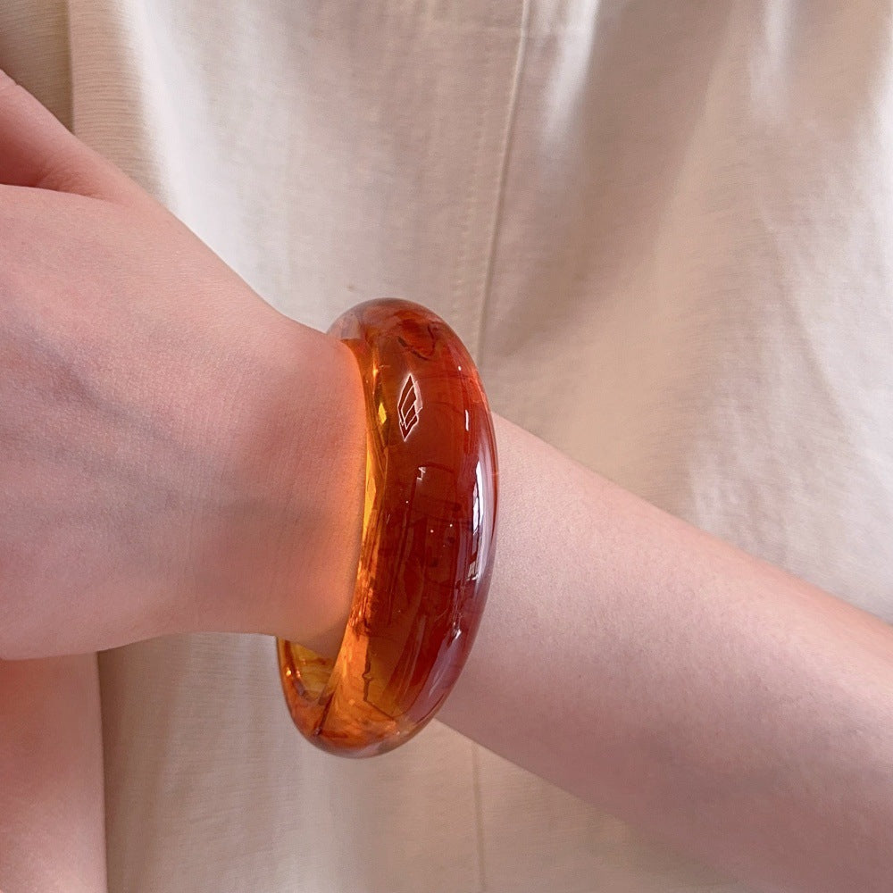C-Shape Open Acrylic Cuff — bracelet, view 2