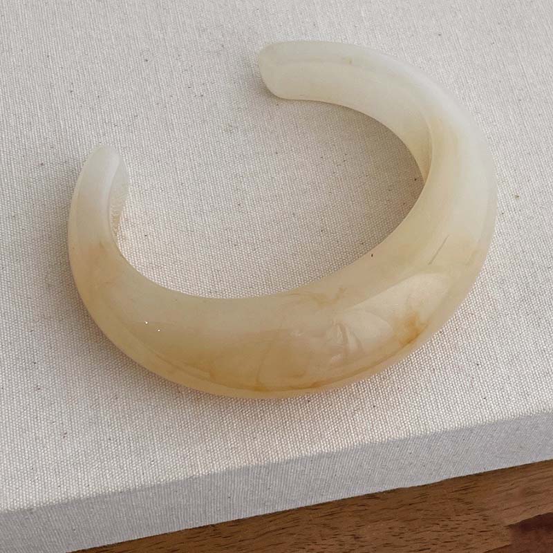 C-Shape Open Acrylic Cuff — bracelet, view 6