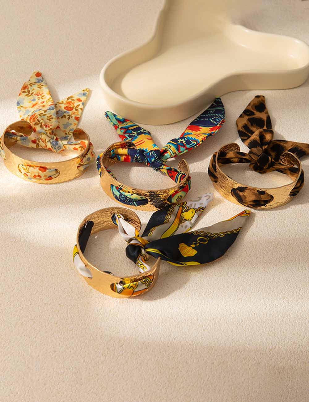 Leopard Flower Print Bracelet — bracelet