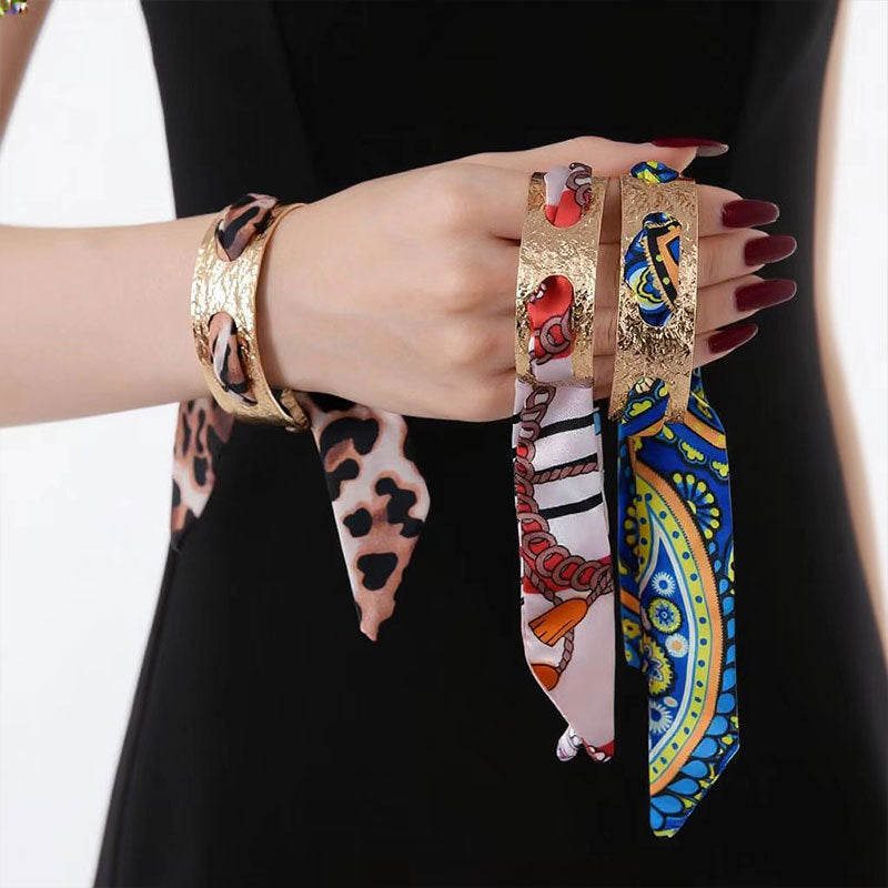 Leopard Flower Print Bracelet — bracelet, view 2