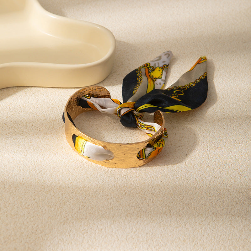 Leopard Flower Print Bracelet — bracelet, view 4