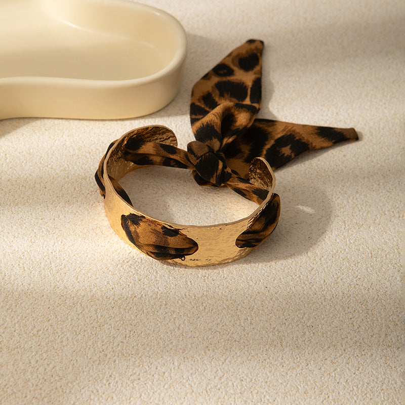 Leopard Flower Print Bracelet — bracelet, view 5