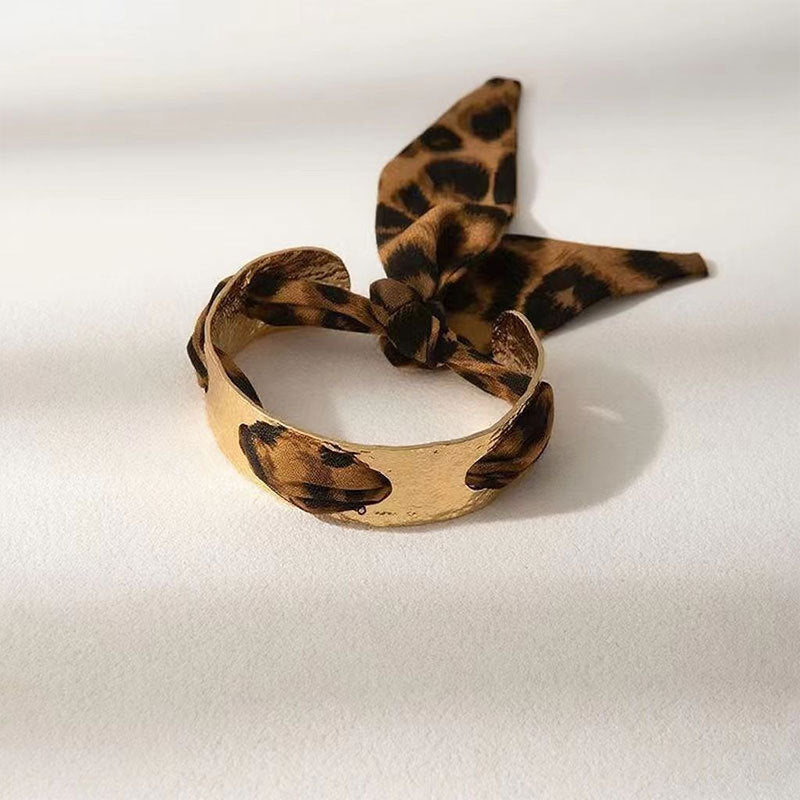 Leopard Flower Print Bracelet — bracelet, view 6