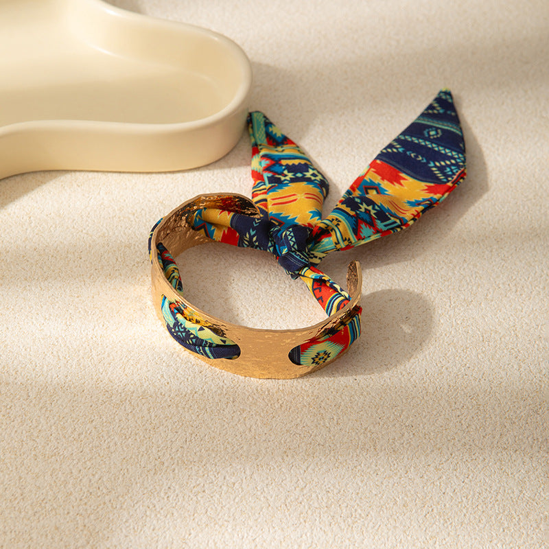 Leopard Flower Print Bracelet — bracelet, view 8