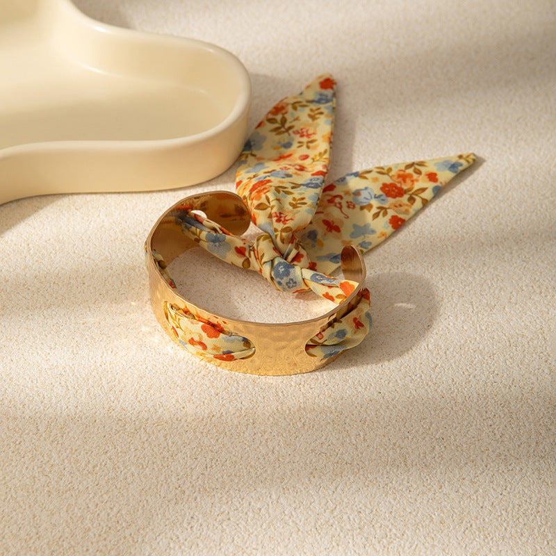 Leopard Flower Print Bracelet — bracelet, view 10