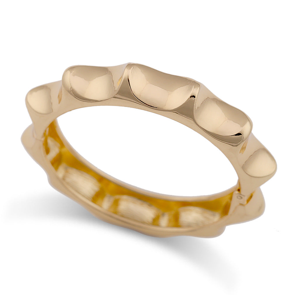 Wide Enamel Statement Bangle — bracelet, view 4
