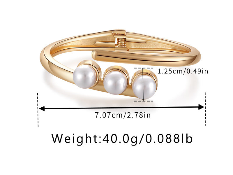 Geometric Open Cuff Bracelet — bracelet, view 6