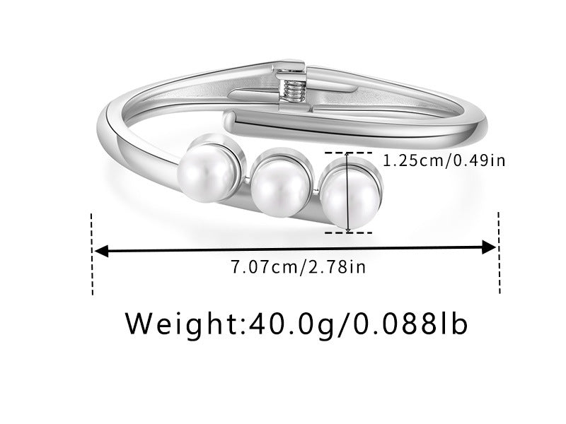 Geometric Open Cuff Bracelet — bracelet, view 7