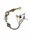 Mixed Bead Braided Bracelet — black bracelet