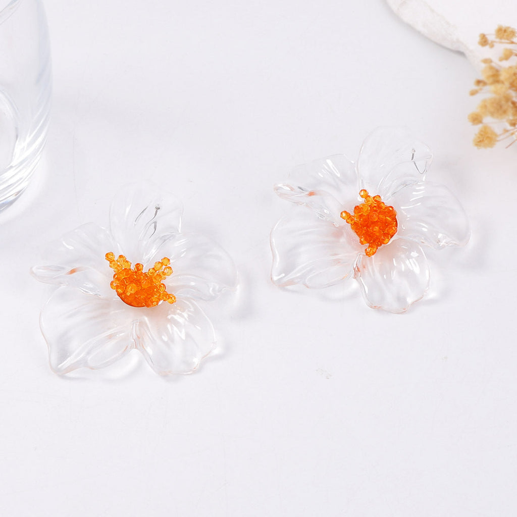 Jelly Acrylic Flower Stud Earrings — earrings, view 10