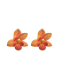 Layered Orchid Stud Earrings — earrings