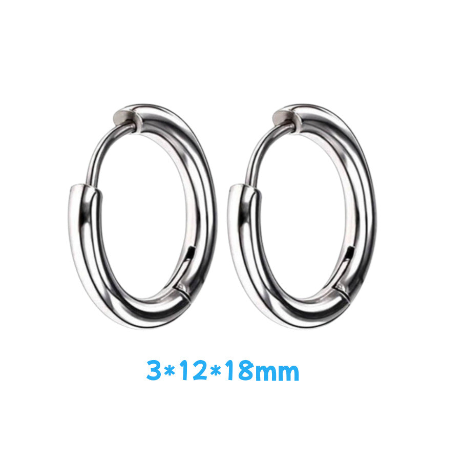 Heart Pendant Dangle Hoop Earrings — earrings, view 5