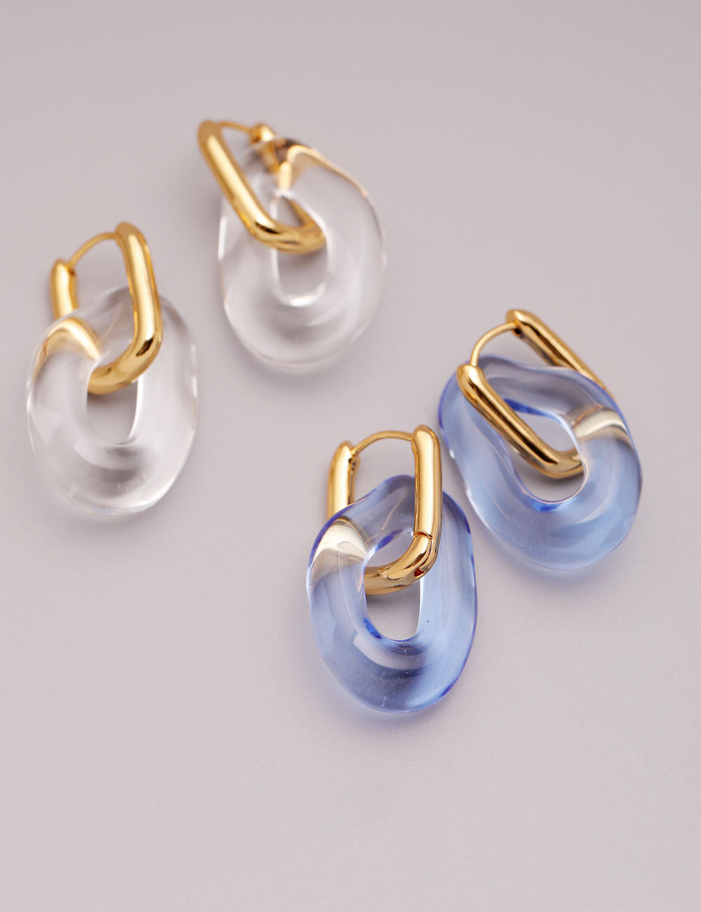 Irregular Statement Hoop Earrings — earrings