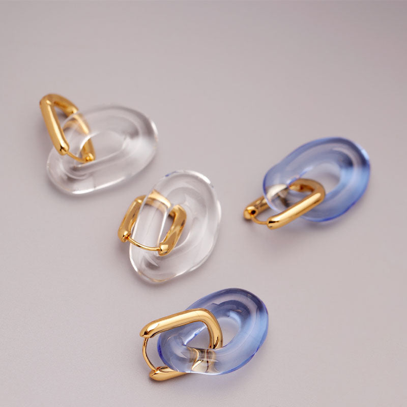 Irregular Statement Hoop Earrings — earrings, view 4