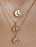 Zodiac Coin Pendant Necklace — necklace